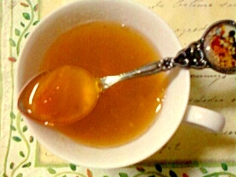 ♥ 甘い味☆熟した柿の蜂蜜ホエー♥ 